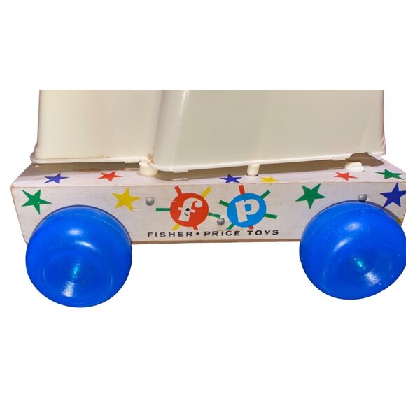 Fisher-Price Chatter Telephone Toy With Blue Wheels & Red Receiver - Picture 14 of 16